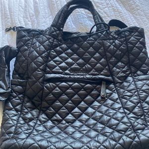 MZ Wallace Black Metro Convertible Backpack